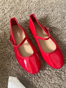 Red ballet flats 8 1/2