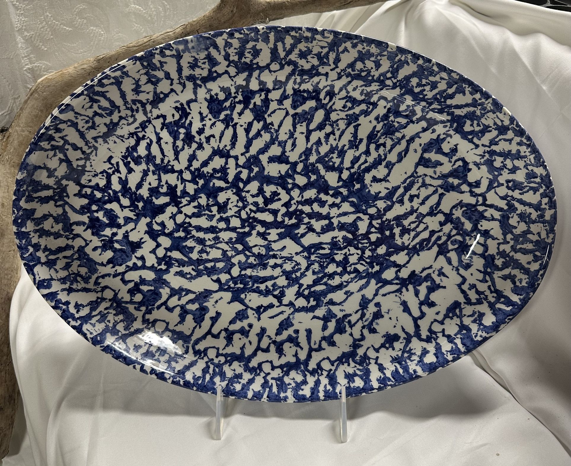 Vintage Spongeware Platter