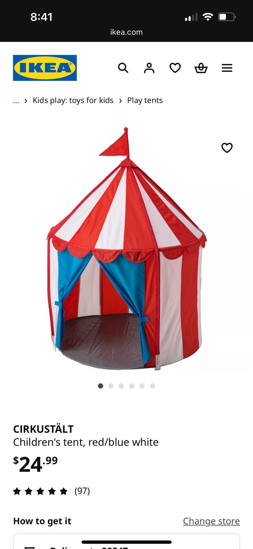 IKEA Circus Tent Toddlers