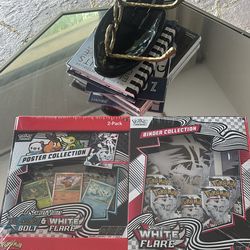 White flare poster/binder collection