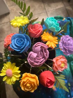 Handmade Soap Flower Arrangements