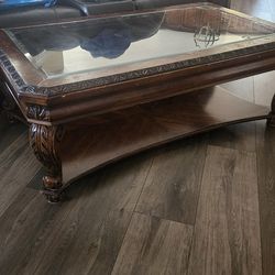 Wood & Glass Coffee Table