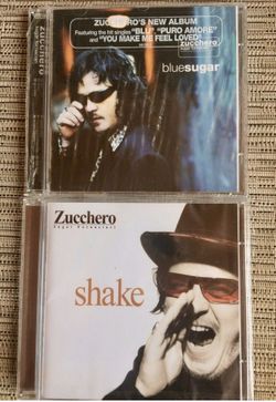 ZUCCHERO  2 CD BLUE SUGAR AND SHAKE  BRAND NEW -MADE IN ITALY