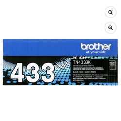 Brother Genuine High-yield Printer Toner Cartridge, TN433BK