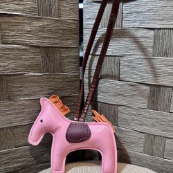 Vintage Pink Horse Bag/Purse Charm
