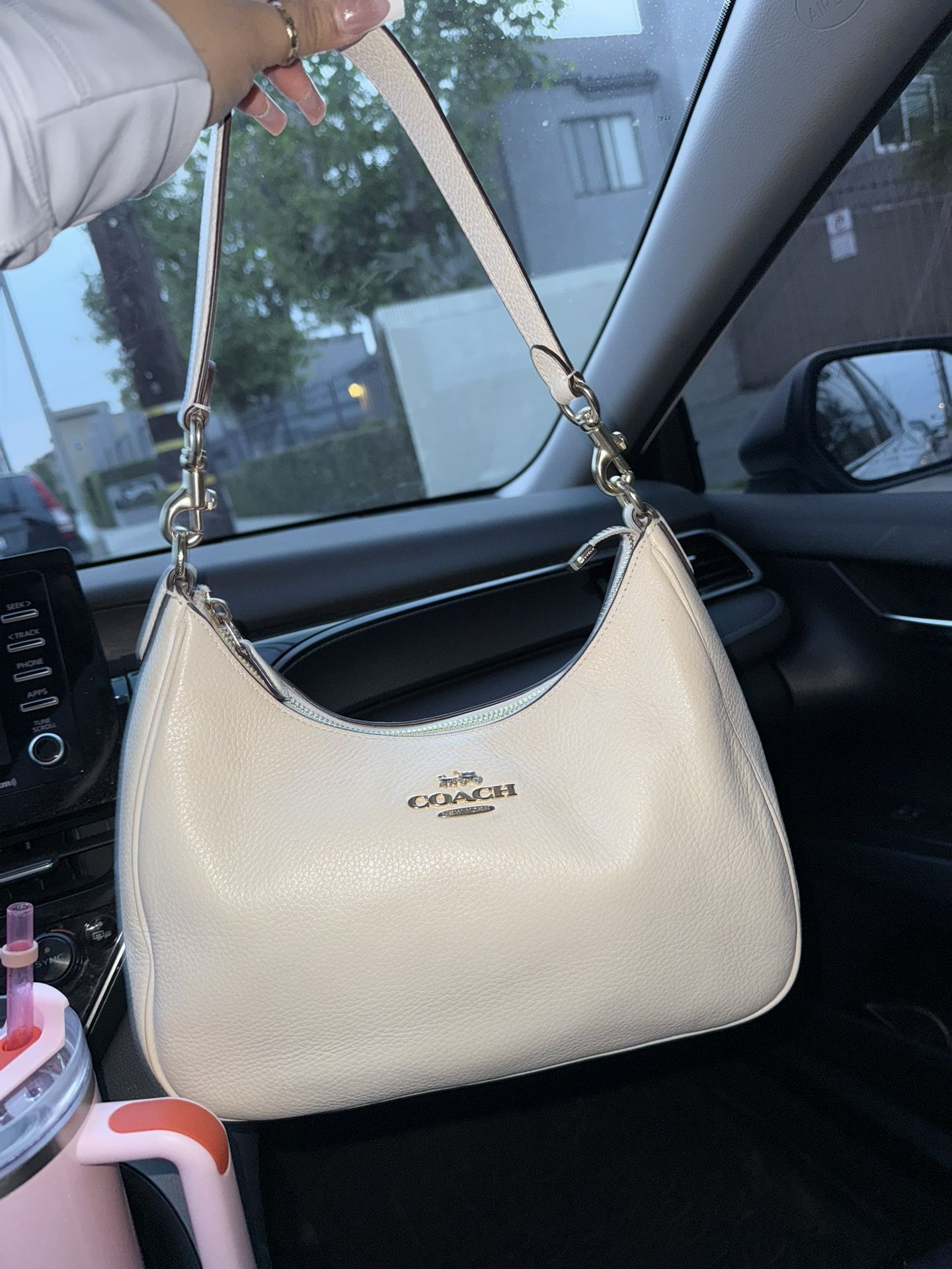 Coach Teri Hobo - White /Gold/Chalk