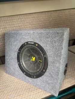 Kicker 8” speaker w/ ported box