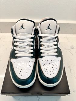 Air Jordan 1 Low SE — Oxidized Green/White, Men’s Size 11 — Lightly Worn