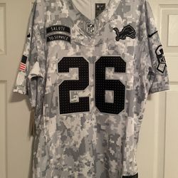 Detroit Lions Jahmyr Gibbs Salute To Service Jersey Men’s Small