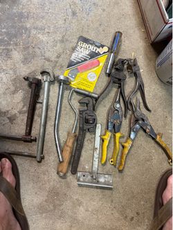 Large group of hand tools