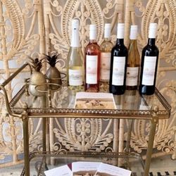 French Brass Trolly Cart 