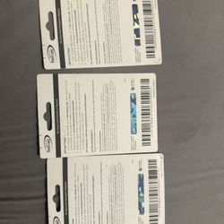three cards for $40