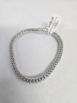 925 Silver Woven Bracelet