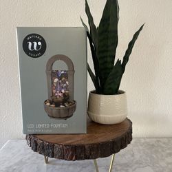 NIB Wayland River Stone Arch Fountain