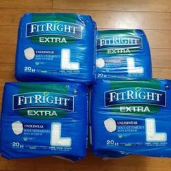 ADULT PULL UP DIAPERS  -Size Large- L - PRICE Is  FIRM!