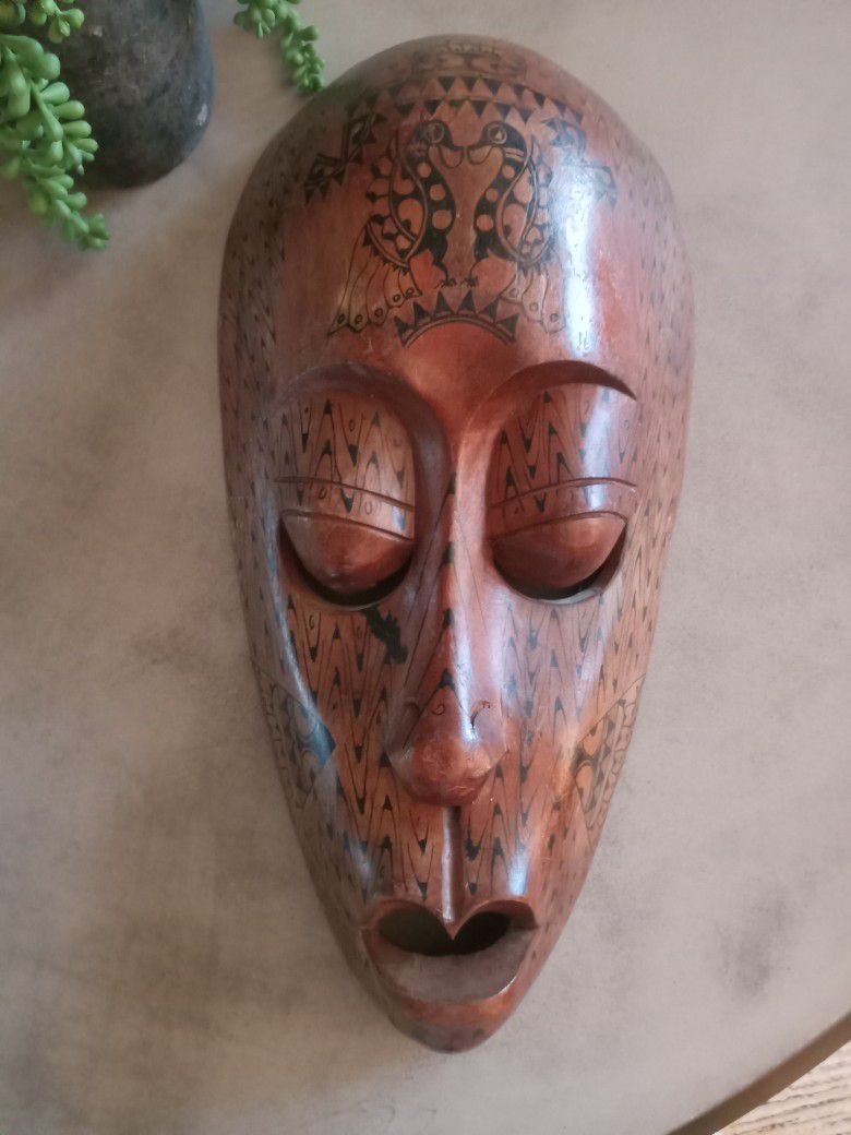 Large Wood Mask - Check My Page For More Decor 