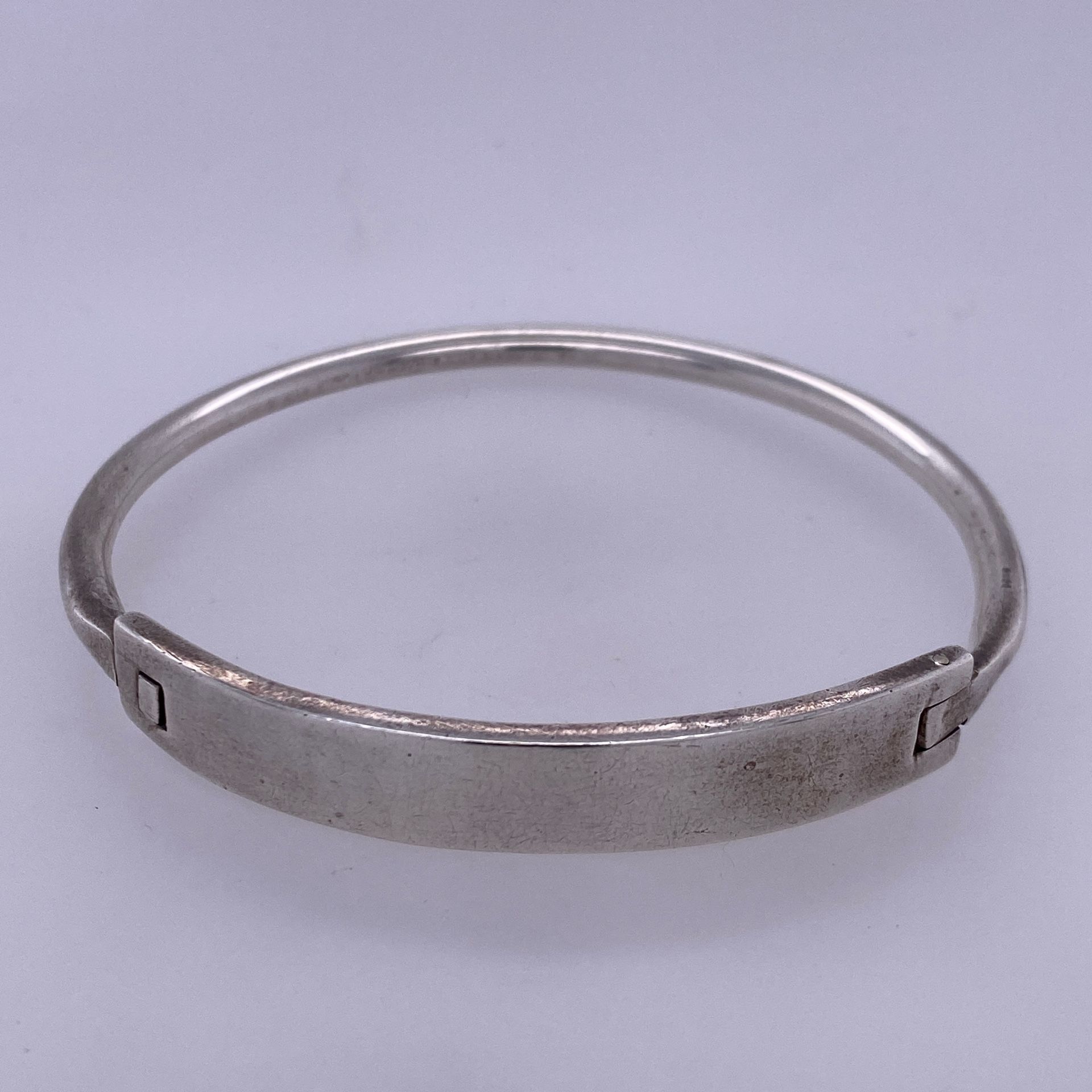 925 Sterling Silver Bangle ID Bracelet