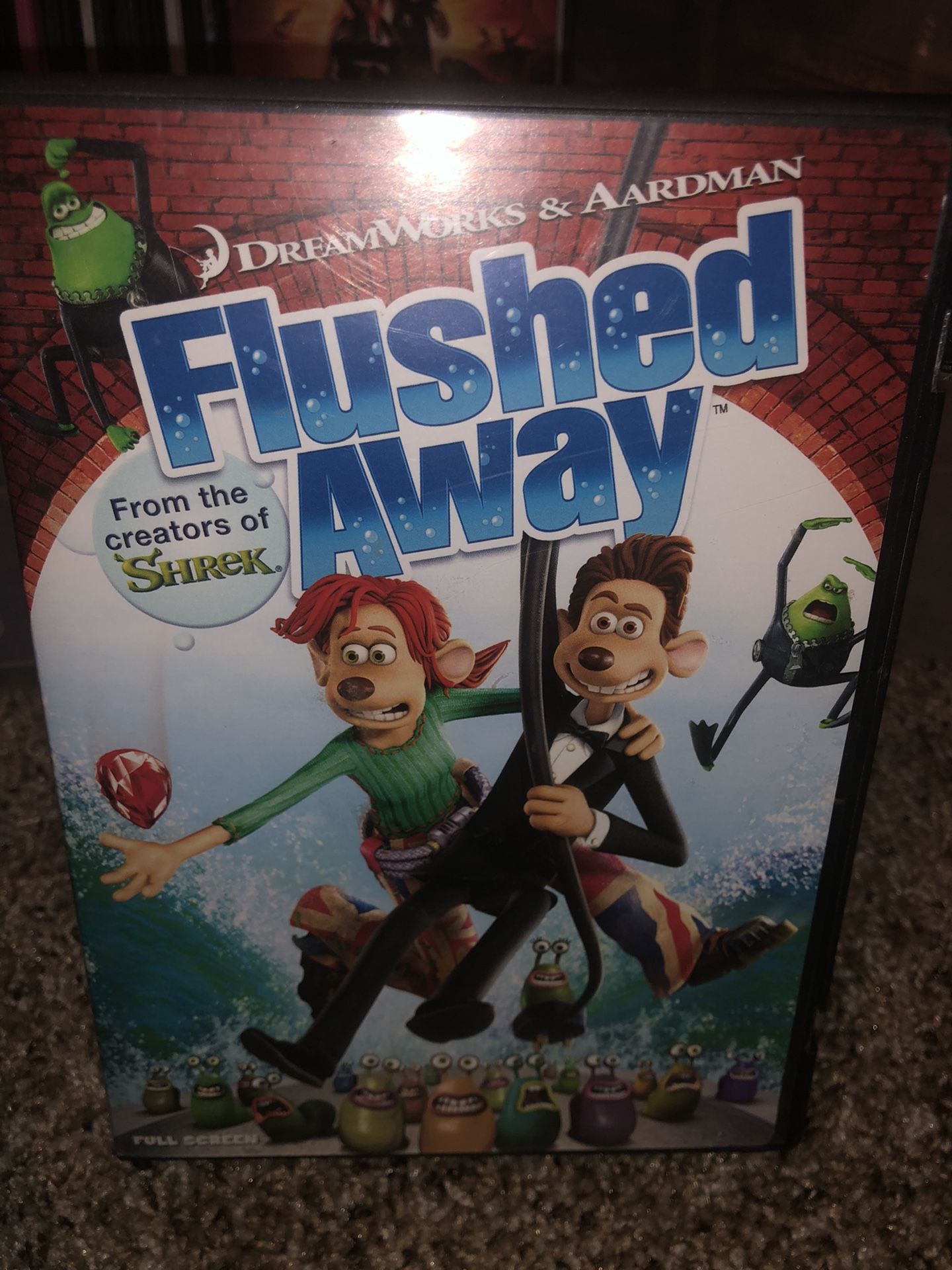 Dreamworks Flushed Away children’s DVD movie - from the creators of Shrek !