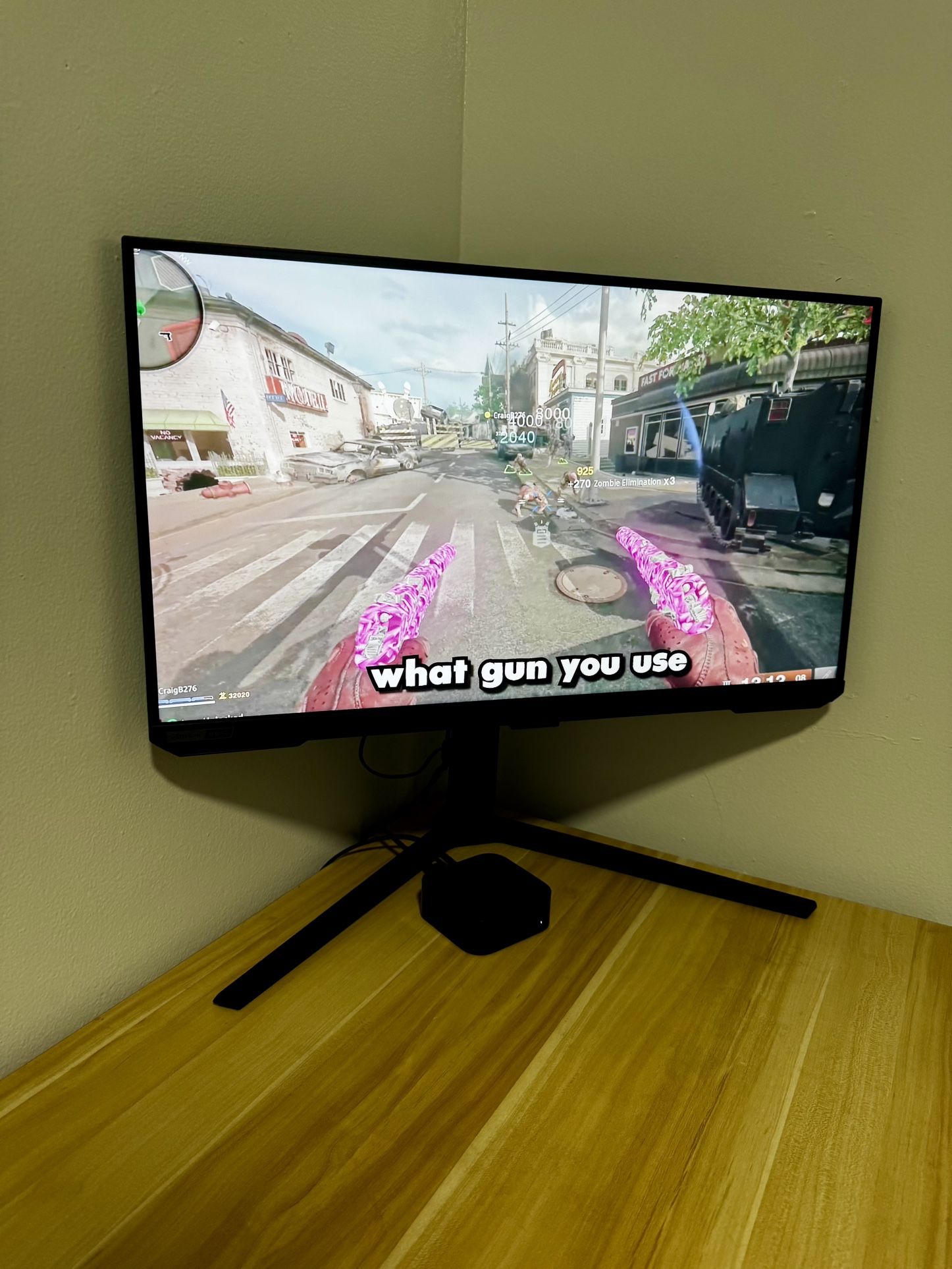 Samsung 4k 144hz G-Sync Gaming Monitor.