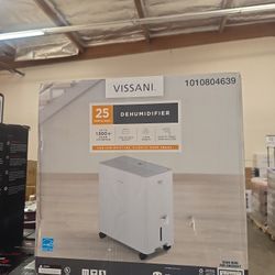 Vissani 25 Pints Dehumidifier 2 Fan 1,500 Sq.ft
