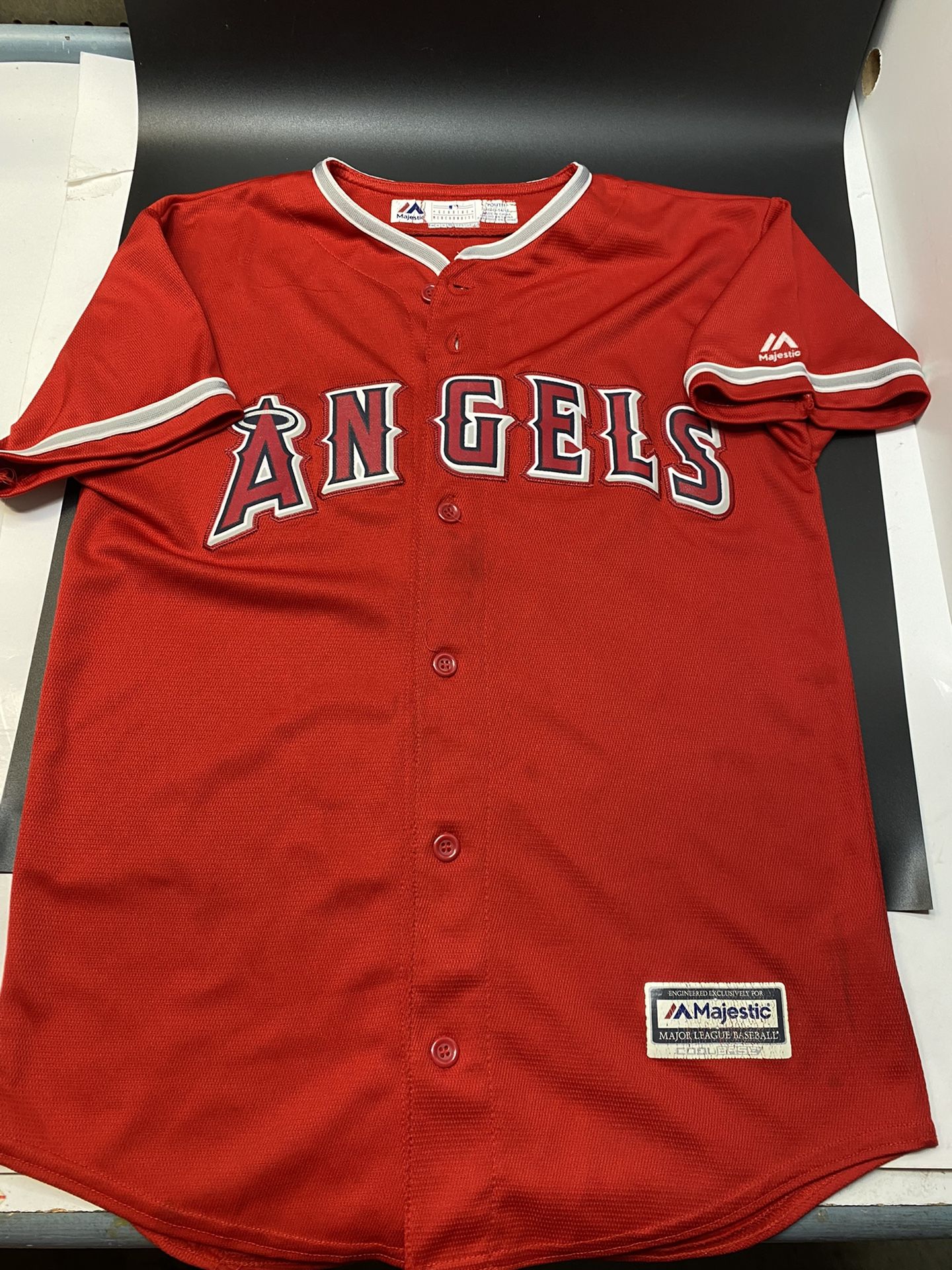 Majestic Los Angeles Angels Mike Trout jersey Youth Large