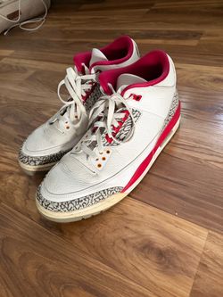 Air Jordan 3 cardinal reds size 12