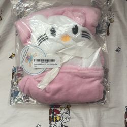 HELLO KITTY Hooded Toddler Blanket/Towel