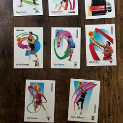 1991 Skybox Basketball Lot Of 8 Cards