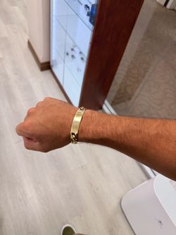 Name bracelet 14k 8mm 30.5gm
