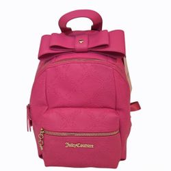 Juicy Couture 'Miss Bow' Backpack Pink Flash Vegan Leather