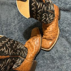 Cody James Ostrich Skin Boots 