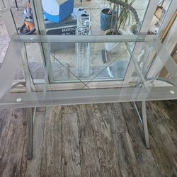 Modern Desk - Glass & Steel