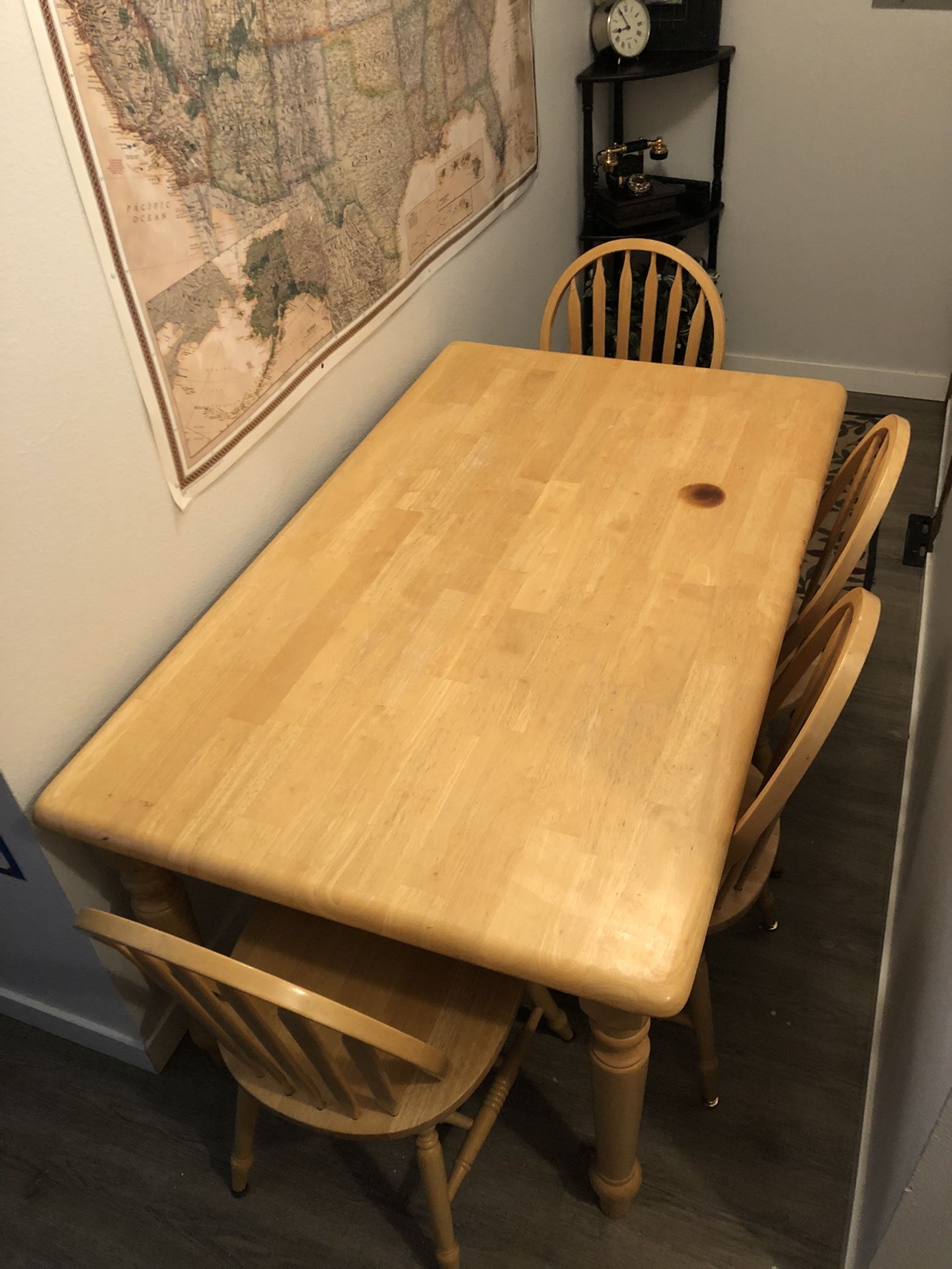Dining Table Set With 4 Chairs