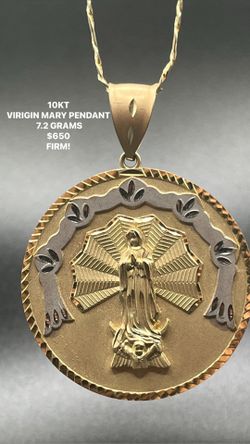 10KT VIRGIN MARY PENDANT