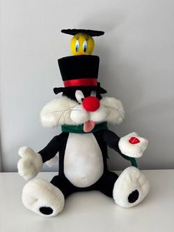 Vintage Telco Animated "Sylvester's Surprise" Musical Plush(2000)✅Read FULL Description Below✅