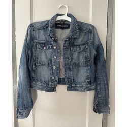 Express Jeans  100% Cotton Cropped Denim jacket - Size SP