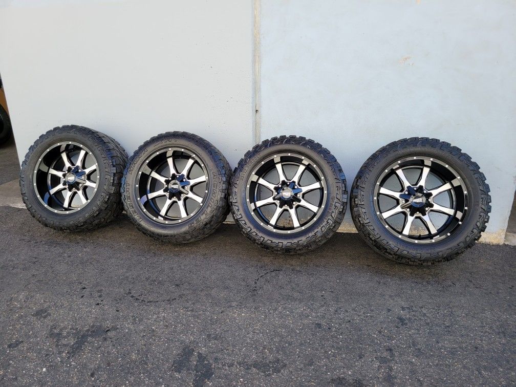 Used Rims 20x10 20x10 Moto Metal rims/wheels 33x12.50R20 Tires for Sale in Orange, CA ...