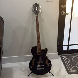 Ibanez AGB200 semi hollow Electric Bass Guitar with case