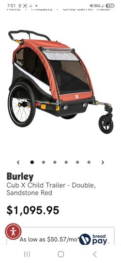 Burley cub x child trailer heavy duty retail over $1k asking only $98 quick sale