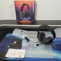 New JBL Quantum 100 - Wired Over-Ear Gaming Headphones - Black, Large