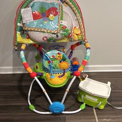 Hungry Caterpillar Bouncer And Playmate And Portable High Chair 