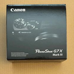 Canon PowerShot G7 X Mark III 20.1-Megapixel Digital Camera - Black.  
