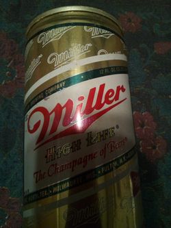 Vintage Miller beer can/Miller brewing company/collectible aluminum can