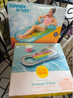 Pool floats $15 for both