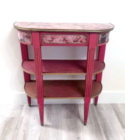 Boho Half Moon Table Console 🩷 Please Read Description  🩷See All Pictures