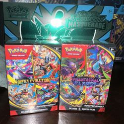 Phantasmal Flames and Mega Evolution Booster bundles