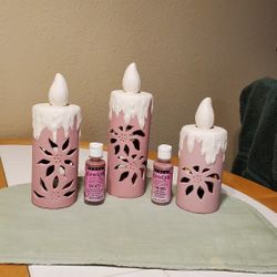 Ceramic Bisque Christmas Candles