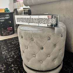 Mirrored Corner Wall Shelf 