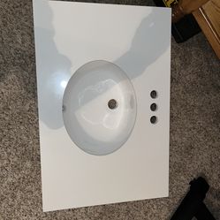 Bathroom Sink Top With Back Splash