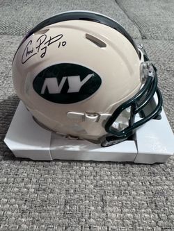 Chad Pennington signed autograph retro New York Jets mini helmet- Beckett coa
